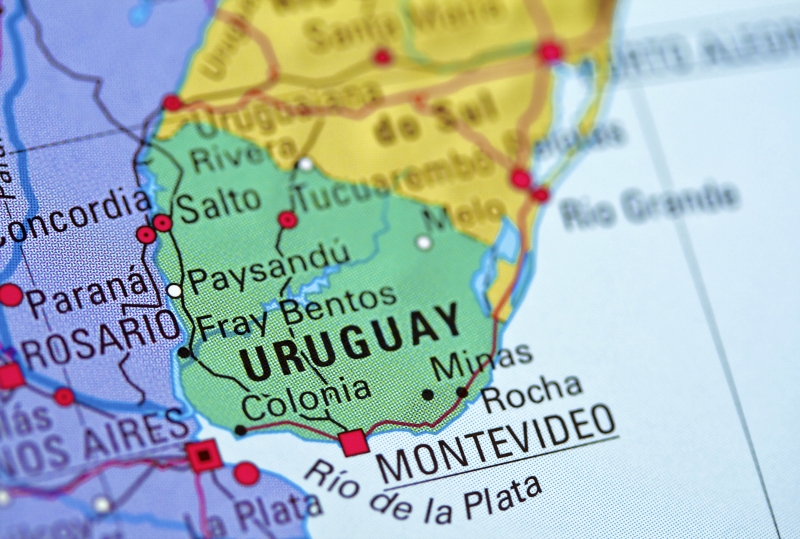 Уругвай на мапі