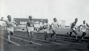 Спортсмени Італії, Франції та Швейцарії на стометрівці