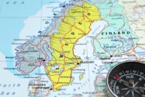 Королівство Швеція на мапі