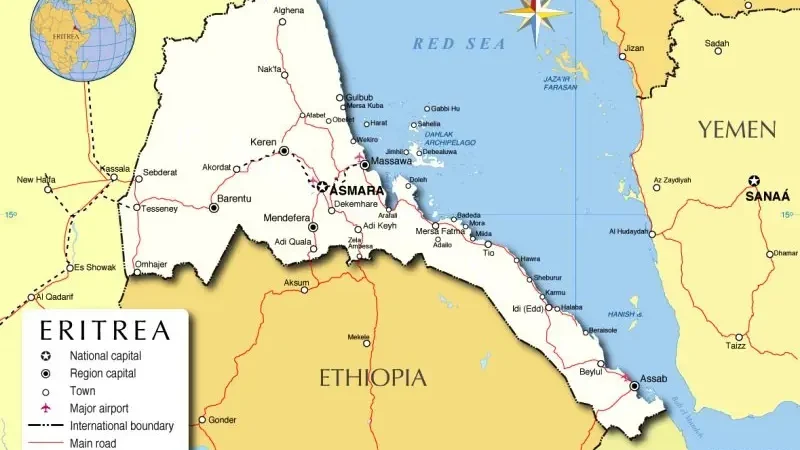 Еритрея на мапі