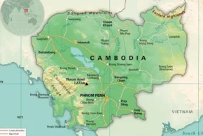 Королівство Камбоджа на мапі Королівство Камбоджа на мапі