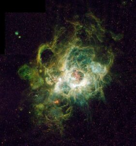 NGC 604 - велика зореутворююча туманність в Галактиці Трикутника.