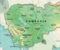 Королівство Камбоджа на мапі та його положення в світі.