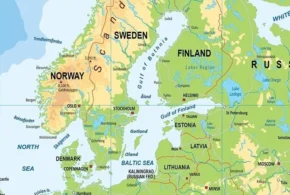 Балтійське море на мапі