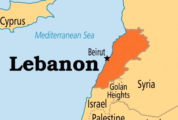 Ліван на мапі