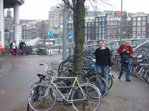Велопарк у центрі Амстердама.