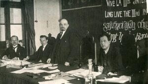 Володимир Ленін в Президії Першого конгресу Комінтерну