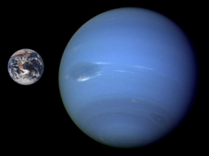 Порівняння розмірів Нептуна і Землі