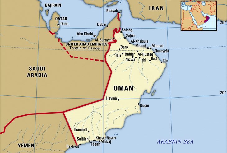 Оман на мапі