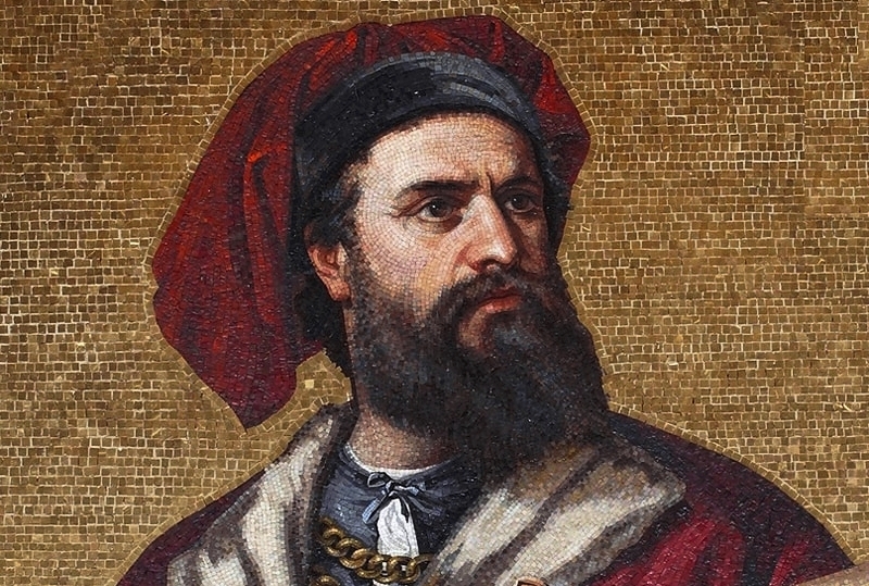 Мозаїчний портрет Марко Поло