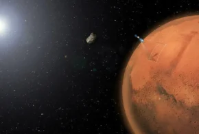 Mars Express сканує тінь супутника Фобос Mars Express сканує тінь супутника Фобос