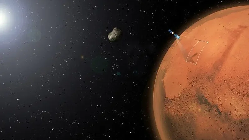 Mars Express сканує тінь супутника Фобос