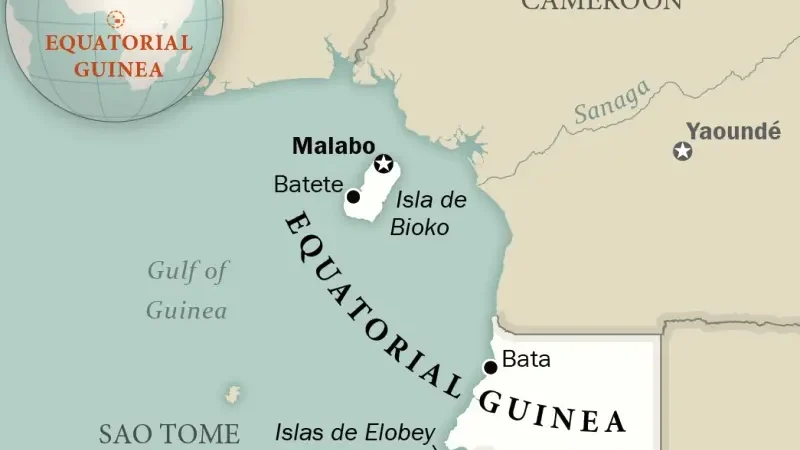 Екваторіальна Гвінея на мапі