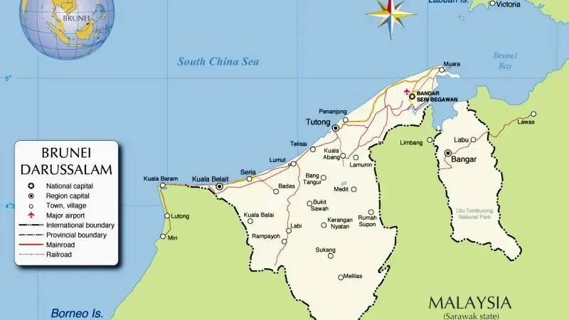 Бруней на мапі