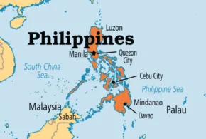 Республіка Філіппіни на мапі Республіка Філіппіни на мапі