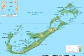 Бермудські острови на мапі