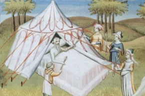 Вмираючий Чингісхан і його сини